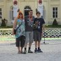 First day at IDC: Marc, Marleen & Jente in front of Karolyi Castle